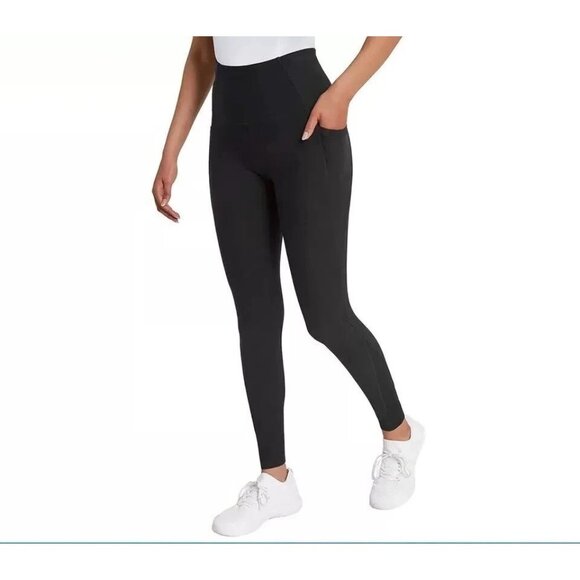 NWOT Mondetta Women's XXL Performance Luxury Black Pocket Leggings - Picture 1 of 11